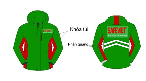 Áo Khoác Đồng Phục Vải Gió